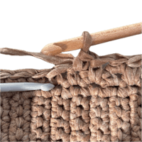 a crochet stitch with a crochet hook and a crochet hook