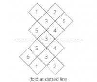 fold at dotted line